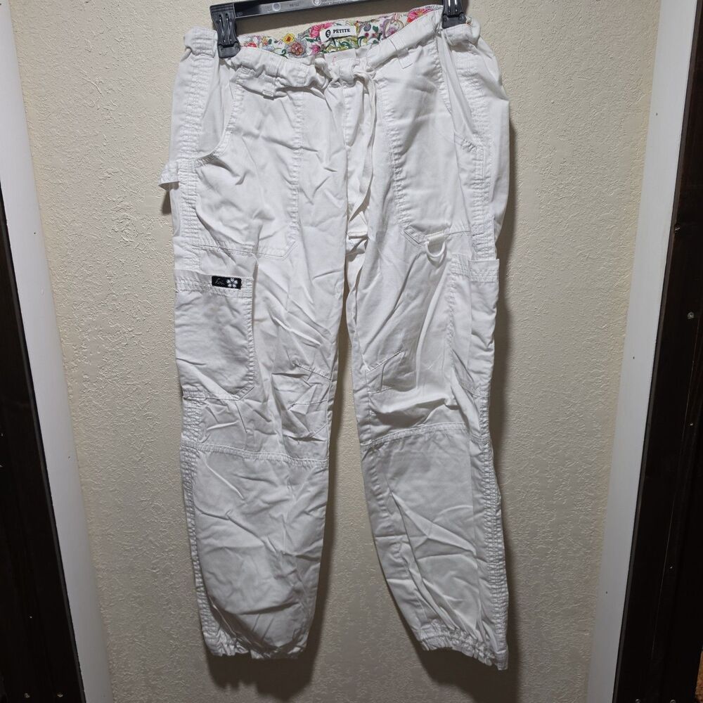 Koi Lindsey S Petite Womens Medical Scrub Pants White (#2)